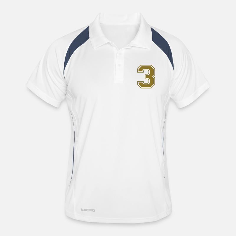 nummer - 3 Männer Polo atmungsaktiv