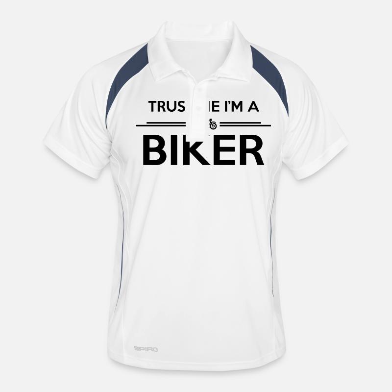 trust me I'm a biker Männer Polo atmungsaktiv