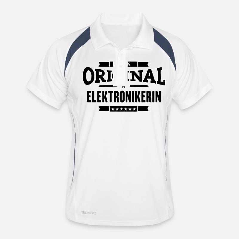 100% Elektronikerin Männer Polo atmungsaktiv