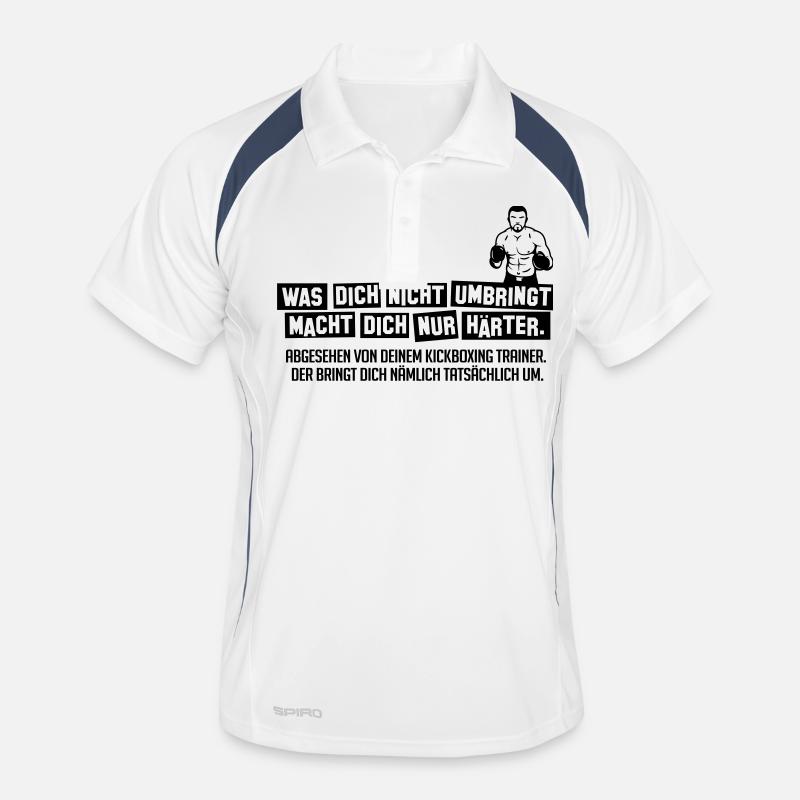 kickbox trainer Männer Polo atmungsaktiv