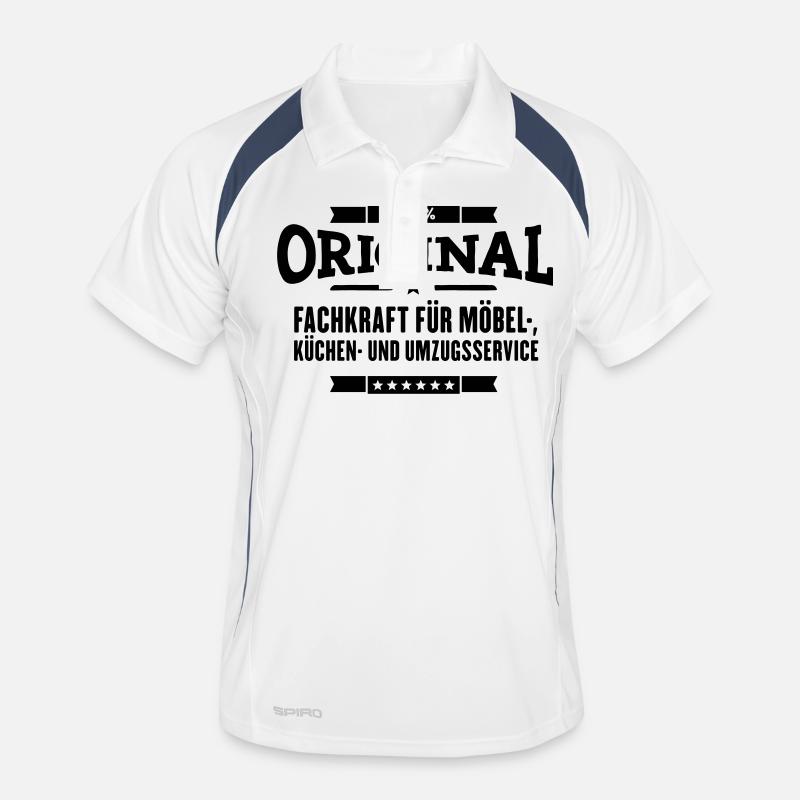100% Möbel Küchen Umzug Männer Polo atmungsaktiv