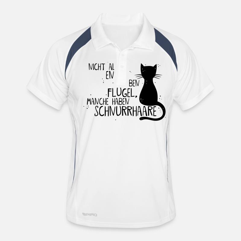 KATZE = ENGEL Männer Polo atmungsaktiv