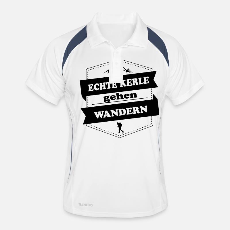 echte kerle gehen wandern Männer Polo atmungsaktiv
