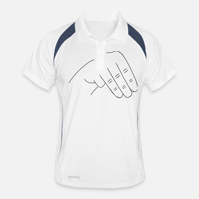 Signe à la main Polo respirant Homme