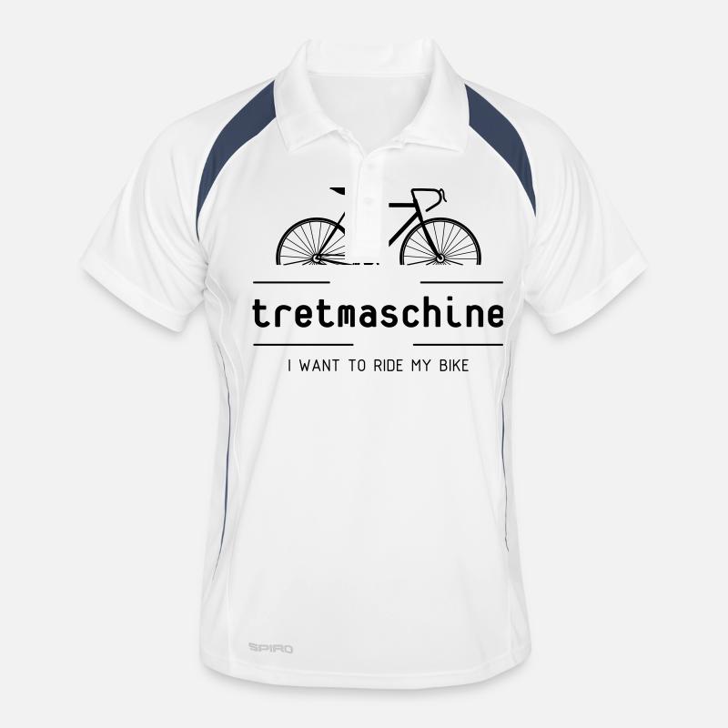 Tretmaschine oder auch Fahrrad genannt. Männer Polo atmungsaktiv