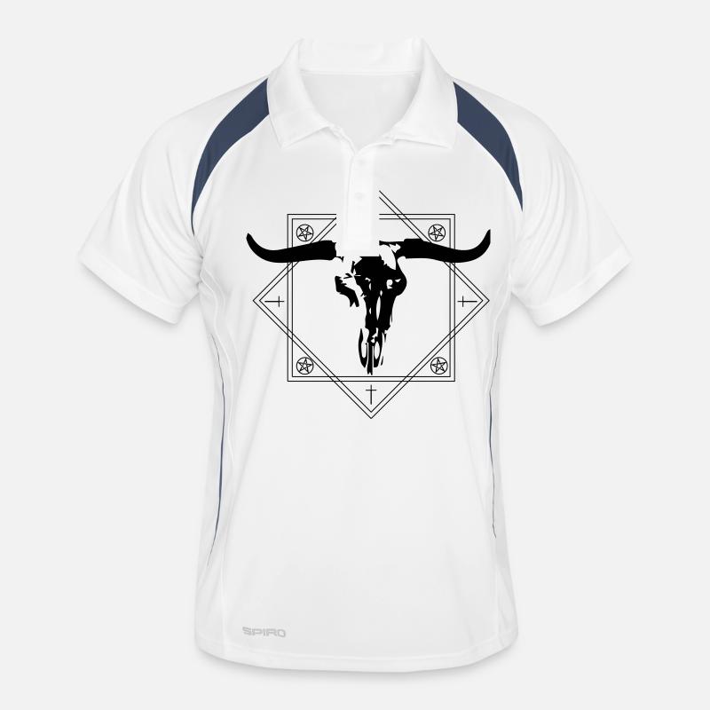 Schädel Männer Polo atmungsaktiv