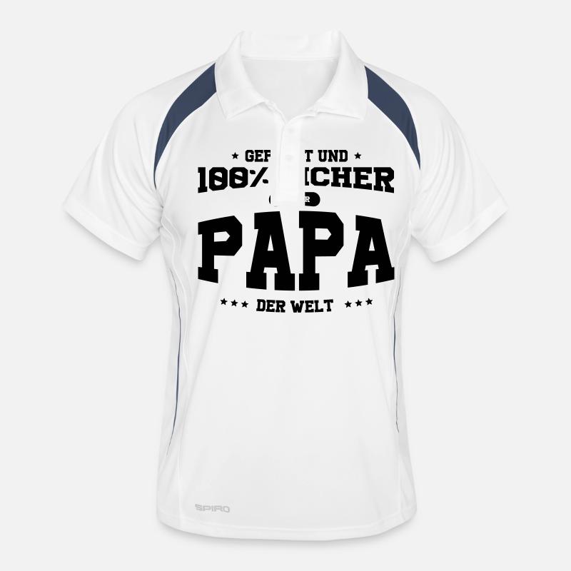 Bester Papa der Welt Männer Polo atmungsaktiv
