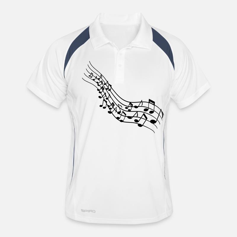 Notes de musique Polo respirant Homme