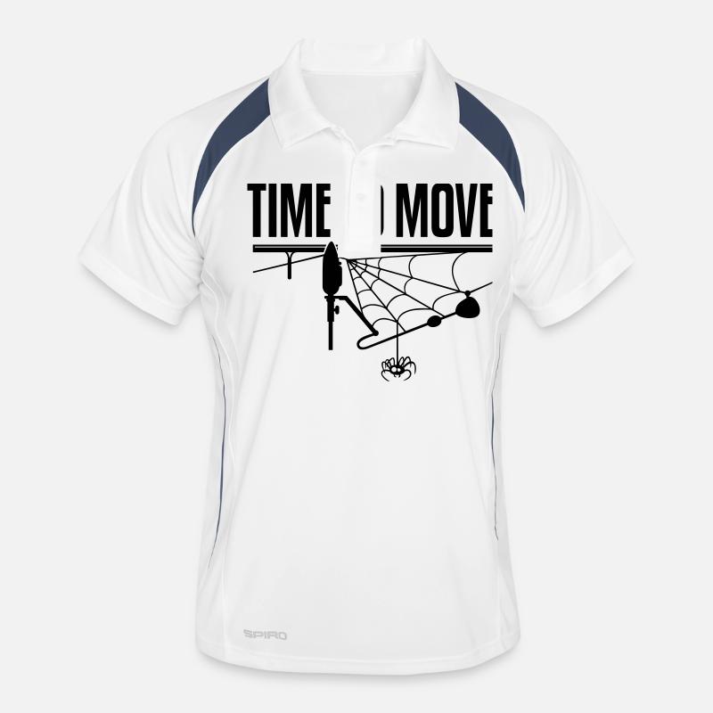 TIME TO MOVE - Men's Polo breathable - white/navy