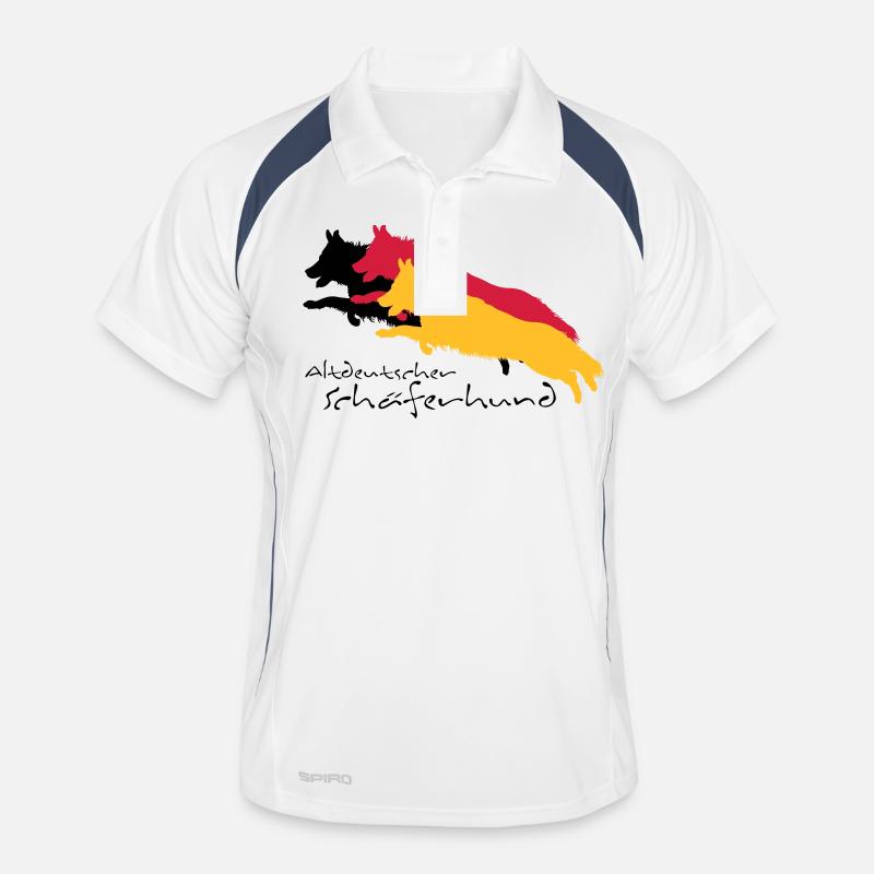 altdeutscher schäferhund Männer Polo atmungsaktiv