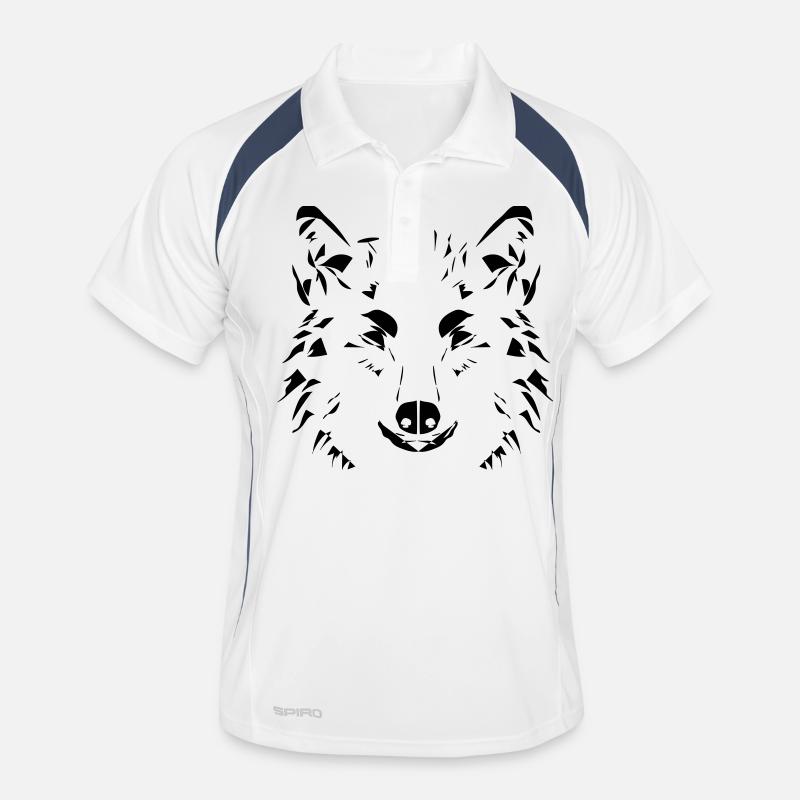 Wolfsdesign Männer Polo atmungsaktiv