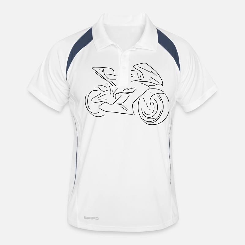 Motorrad Männer Polo atmungsaktiv
