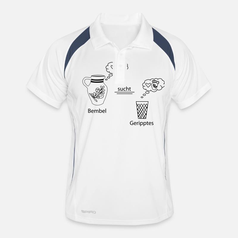 BEMBEL SUCHT GERIPPTES Männer Polo atmungsaktiv