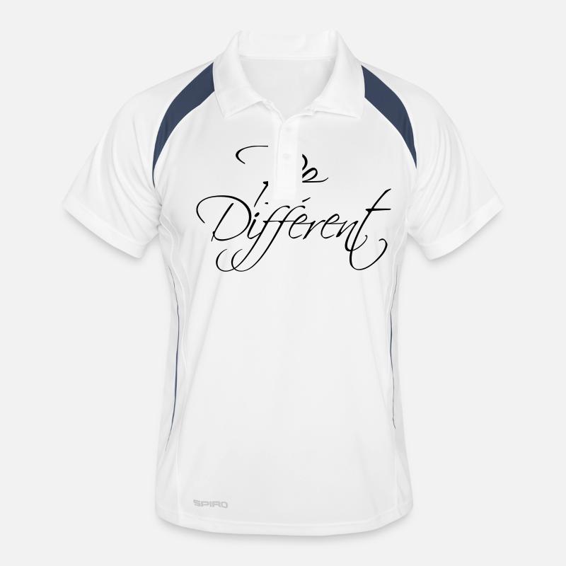 Texte être différent Soyez vous concevez Polo respirant Homme