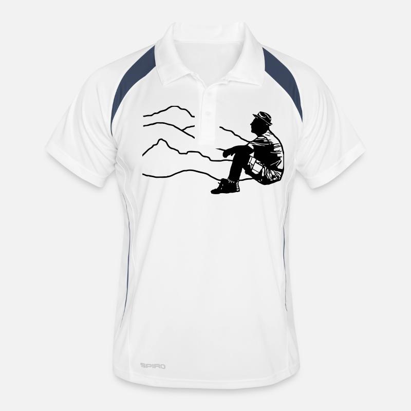 wanderpause Männer Polo atmungsaktiv