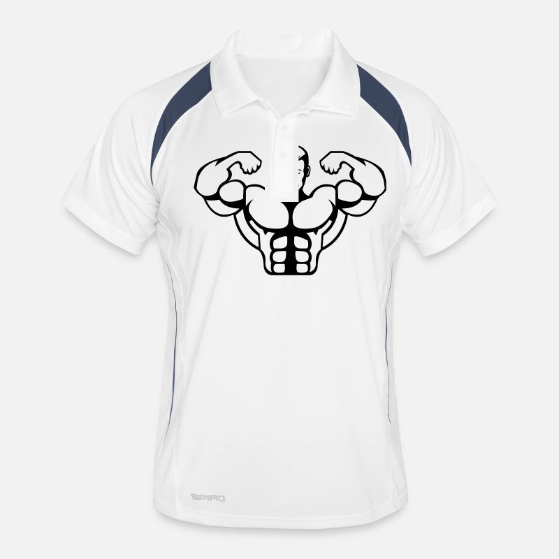 bodybuilder Männer Polo atmungsaktiv