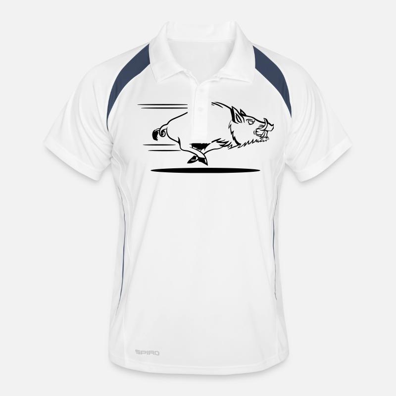 course de sanglier Polo respirant Homme