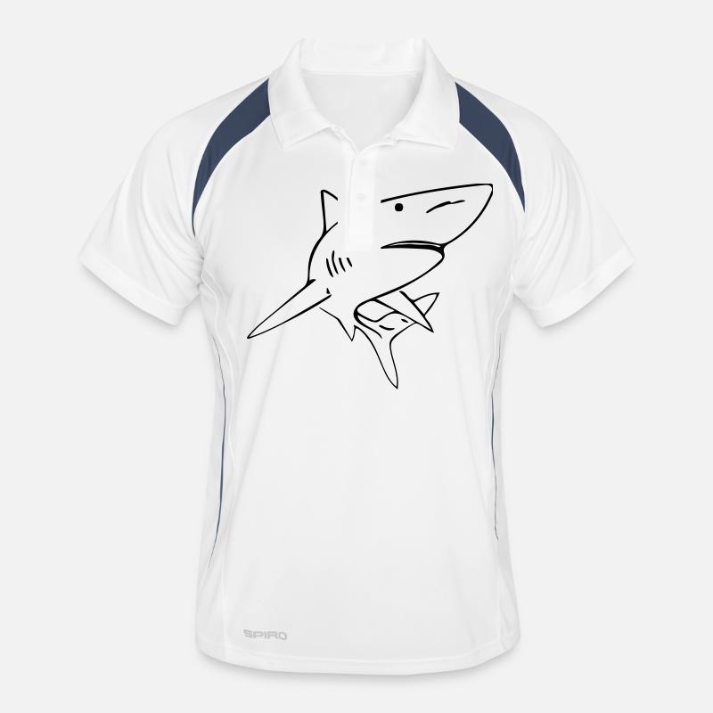 Shark - Vector Design Men's Polo breathable