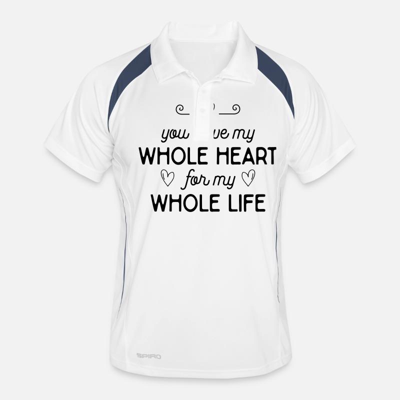 Déclaration d'amour romantique Polo respirant Homme