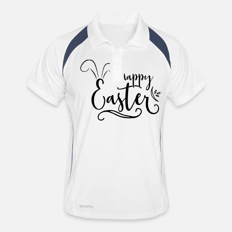 Frohe Ostern Männer Polo atmungsaktiv