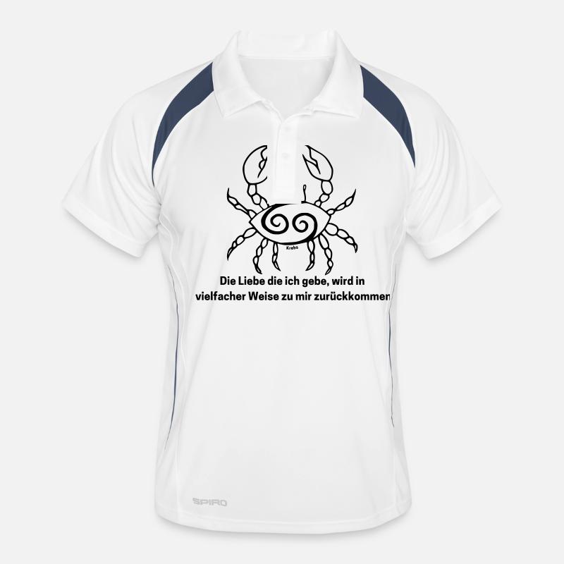 Sternzeichen Krebs Männer Polo atmungsaktiv