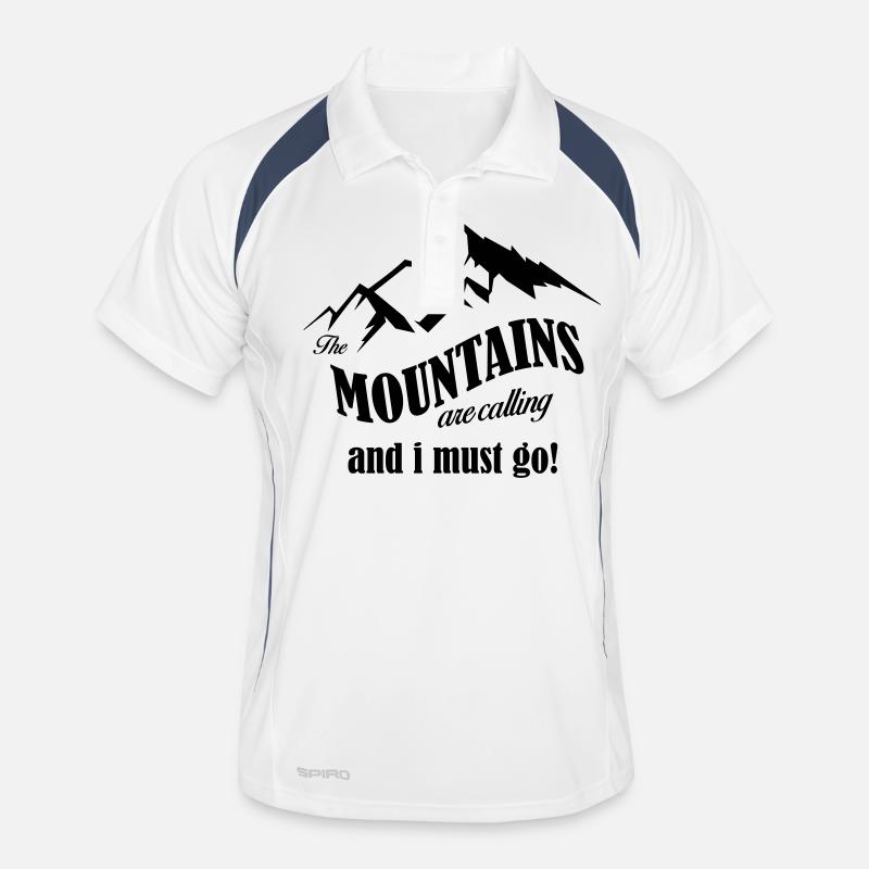 mountains are calling copy Men's Polo breathable