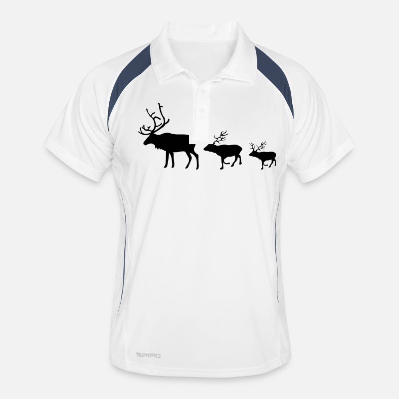 Famille de cerfs Polo respirant Homme
