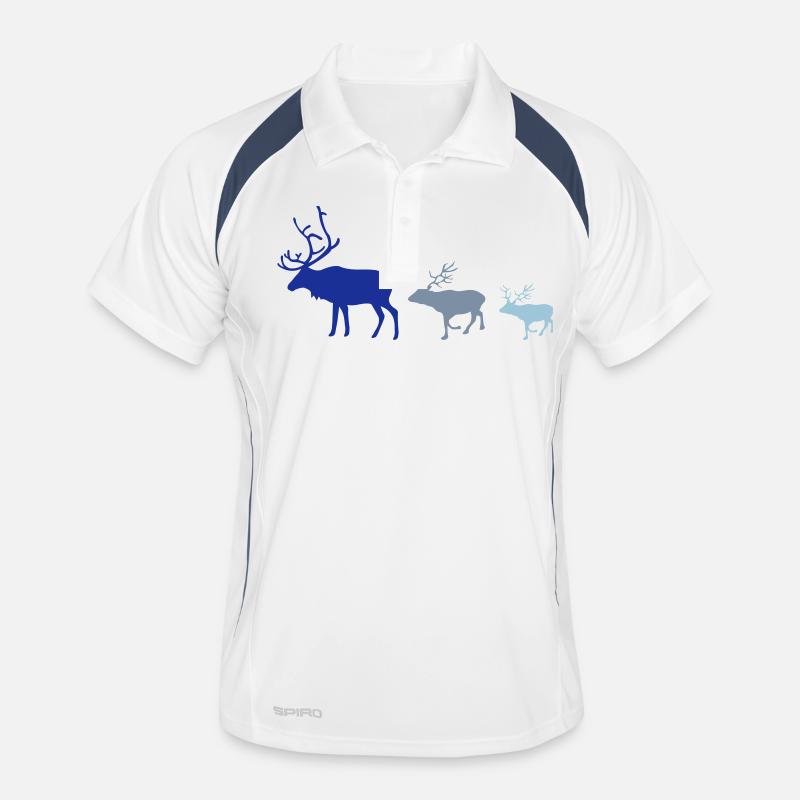 Famille de cerfs Polo respirant Homme