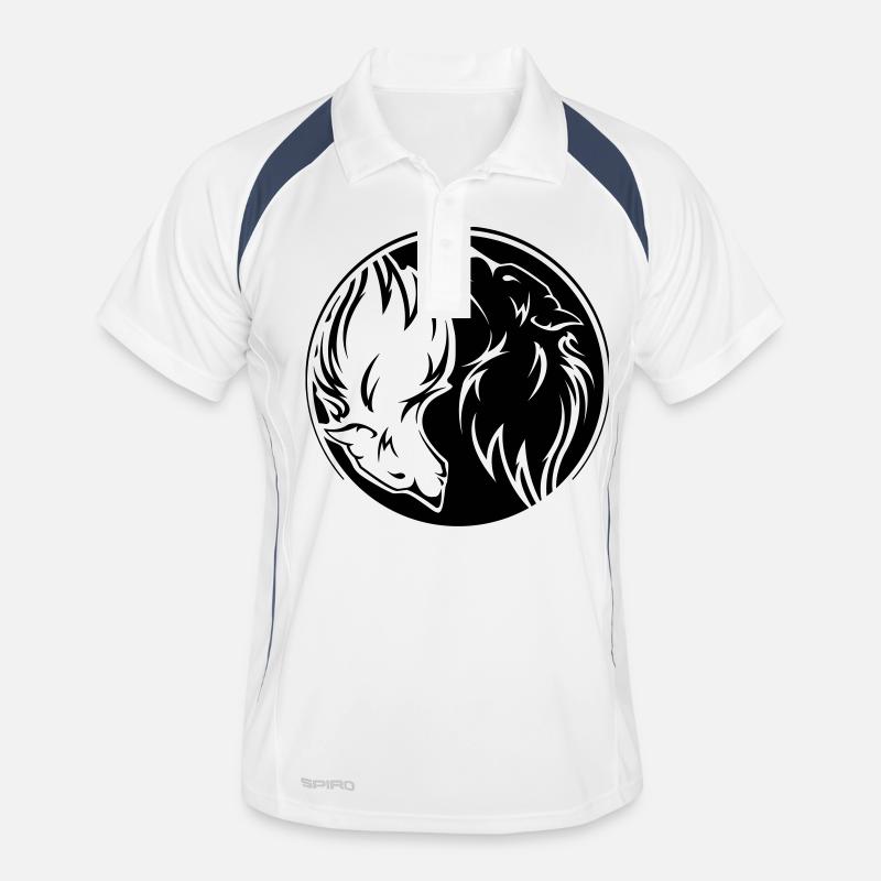 Yin Yang Wolves 01 Men's Polo breathable