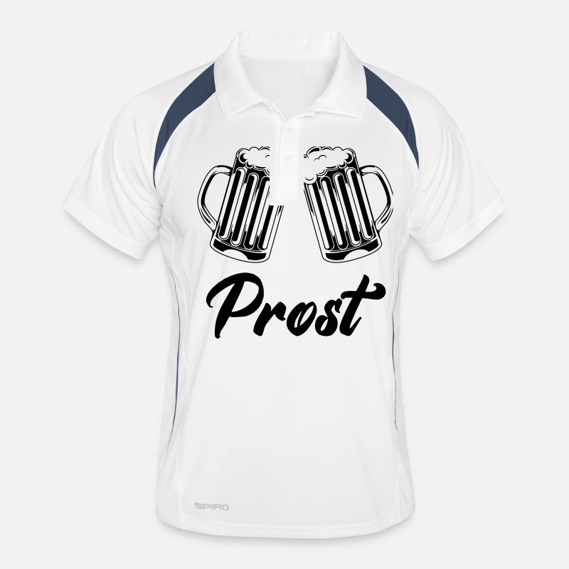 bier prost Männer Polo atmungsaktiv