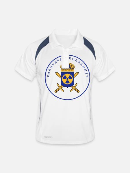The Swedish Nuclear Weapons Programme - Men's Polo breathable - white/navy - Front