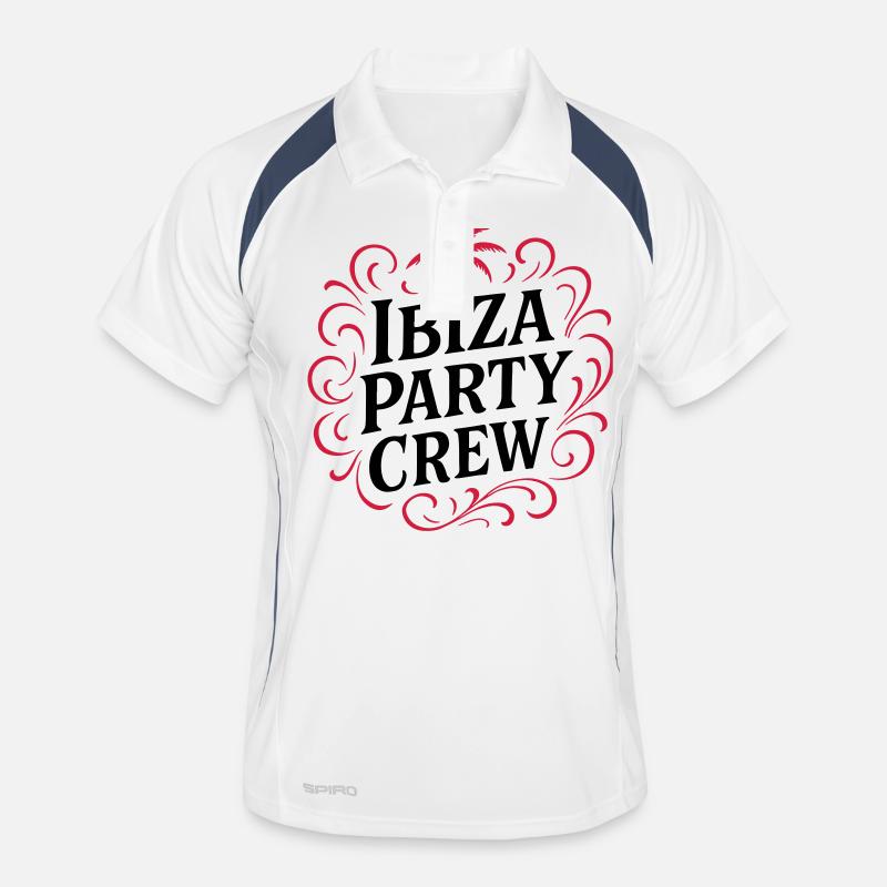 Ibiza Party Crew Männer Polo atmungsaktiv
