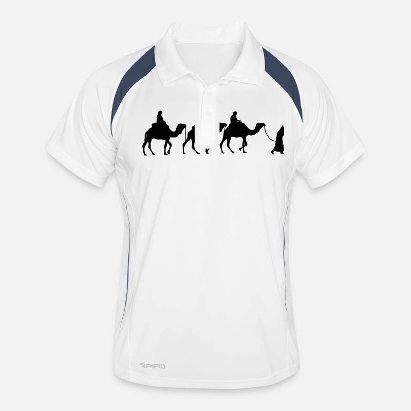 Camel - Dromedar - Kamel - Karawane Männer Polo atmungsaktiv