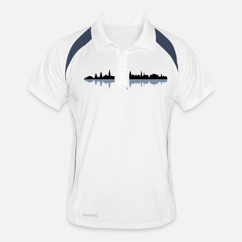 Skyline - Stockholm Männer Polo atmungsaktiv