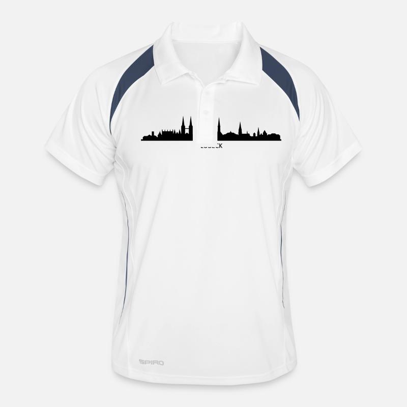 Skyline - Lübeck Männer Polo atmungsaktiv