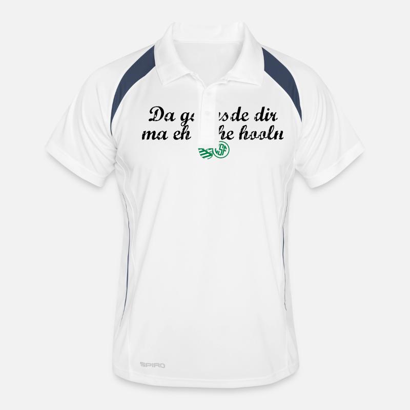 Da gannsde dir ma eh Oche hooln Männer Polo atmungsaktiv
