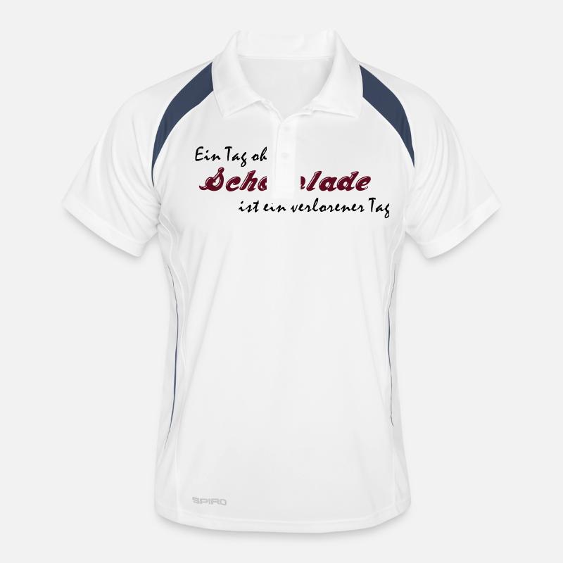 Ein Tag ohne Schokolade Männer Polo atmungsaktiv