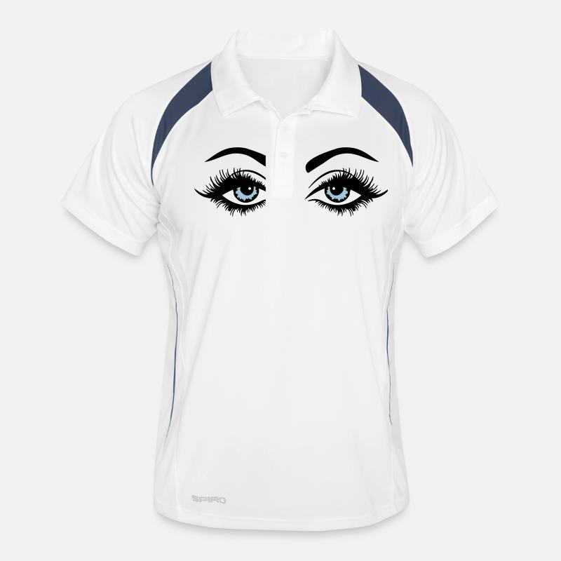 eyes design Männer Polo atmungsaktiv