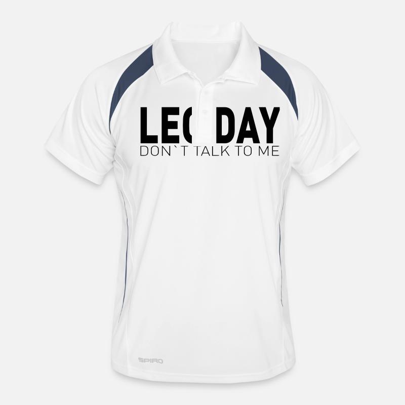 NE ME PARLER JAMBE WORKOUT-! Polo respirant Homme