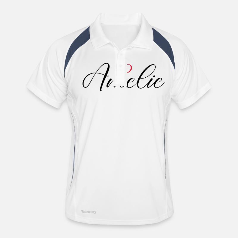 amelie name herz Männer Polo atmungsaktiv