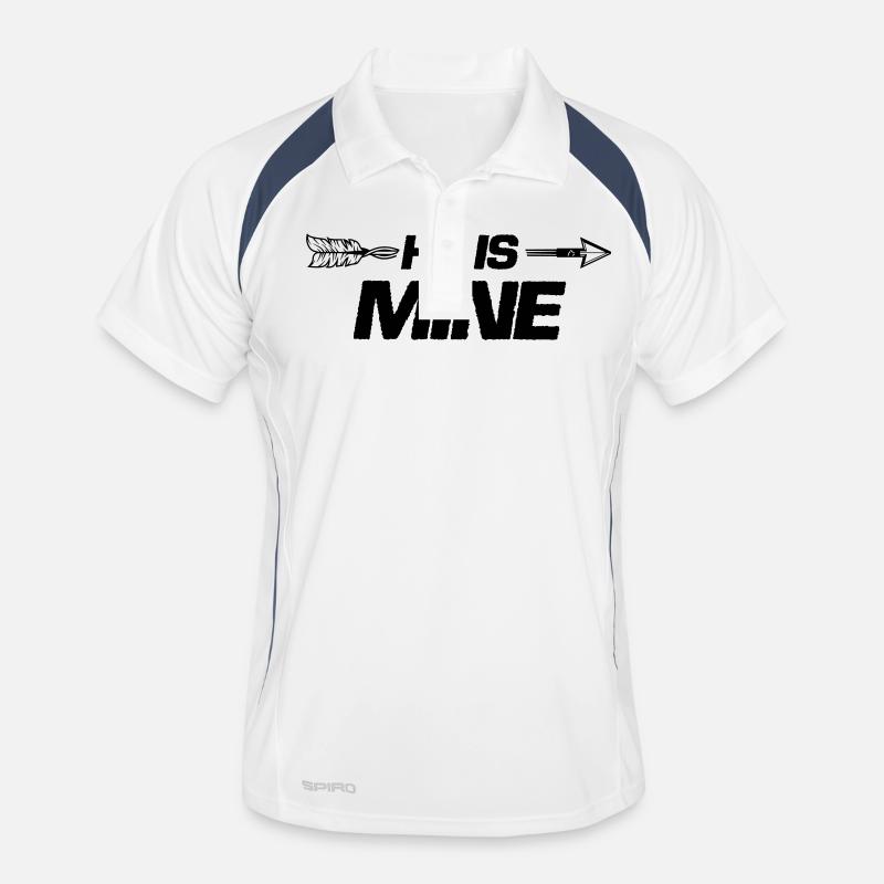 he is mine Men's Polo breathable