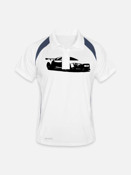 Sports scales R8 - Men's Polo breathable - white/navy - Front