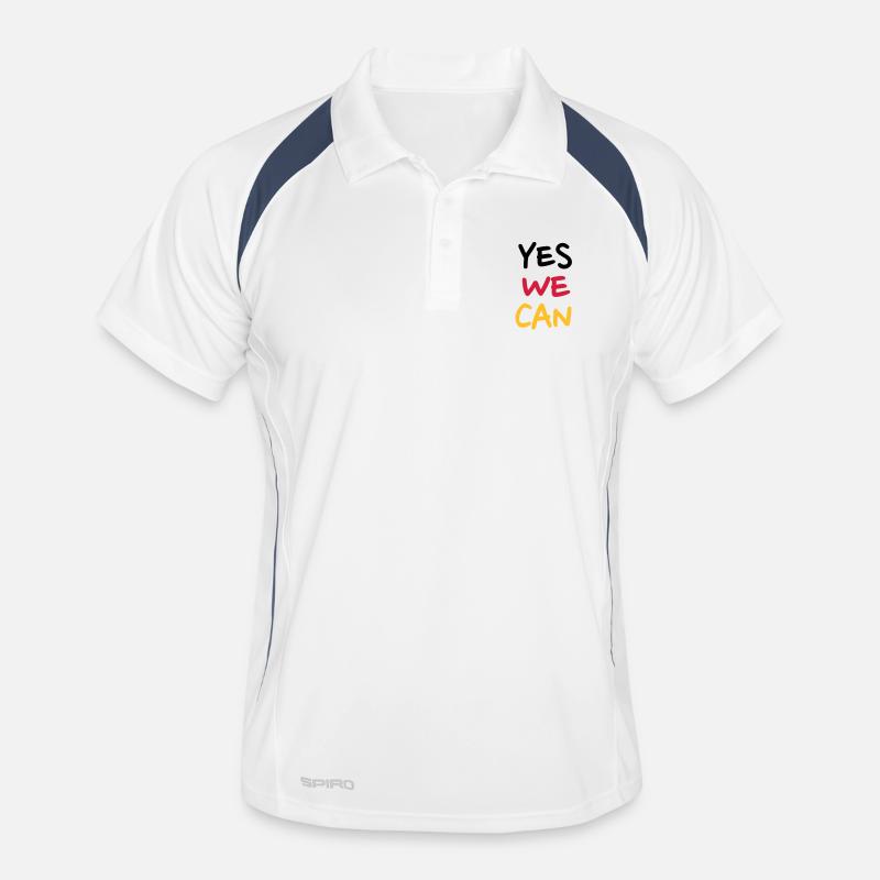 Yes we can Deutschland Männer Polo atmungsaktiv