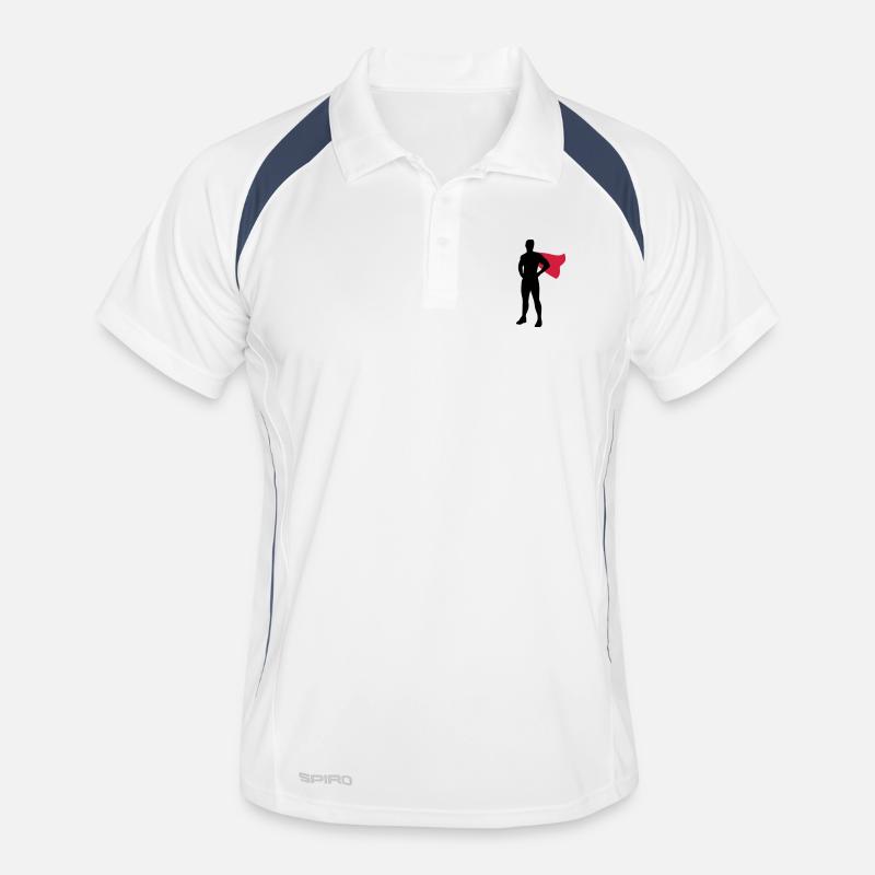 Superhero Männer Polo atmungsaktiv