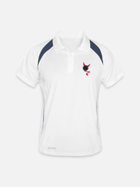 volleyball - Men's Polo breathable - white/navy - Front