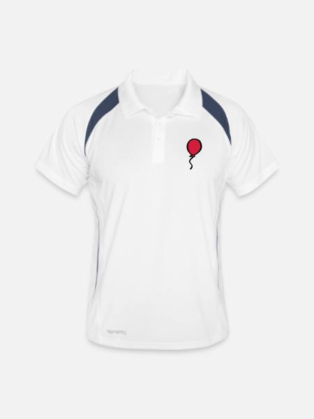 Balloon - Men's Polo breathable - white/navy