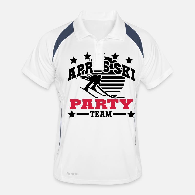 apres_ski_7_2f - Männer Polo atmungsaktiv - Weiß/Navy