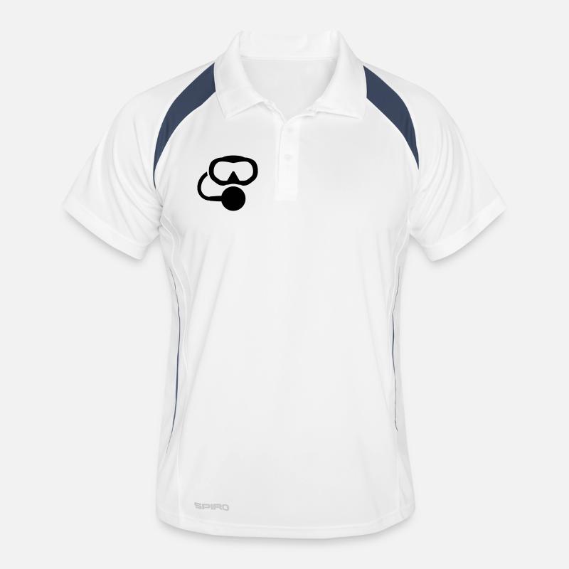 scuba diving logo Männer Polo atmungsaktiv