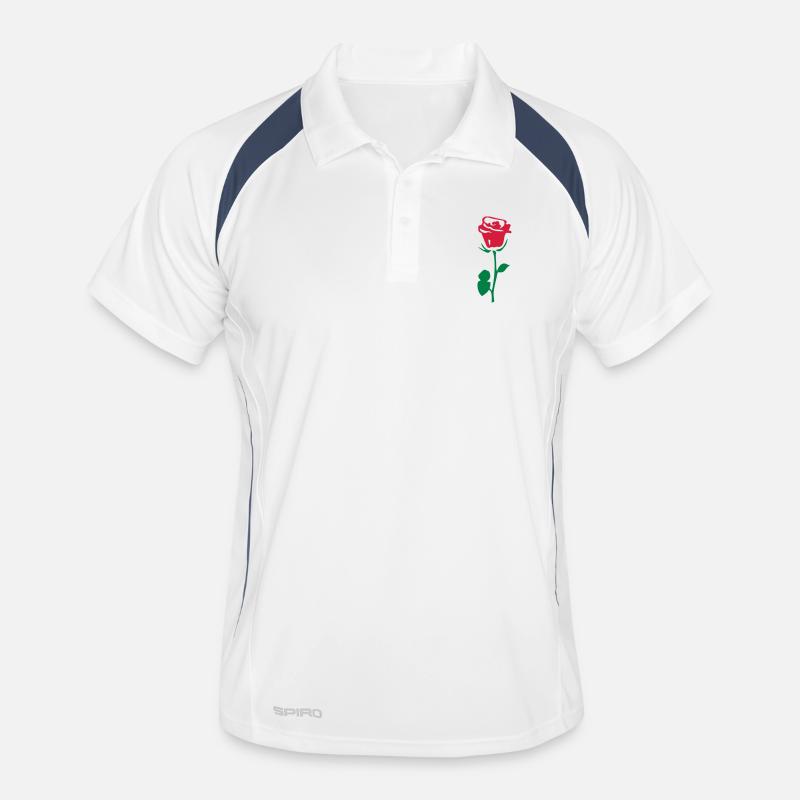 rose fleur 85 Polo respirant Homme