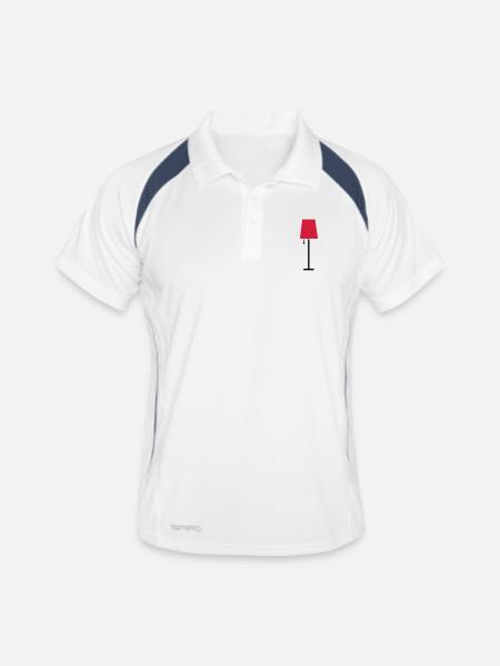 Lamp - Men's Polo breathable - white/navy - Front